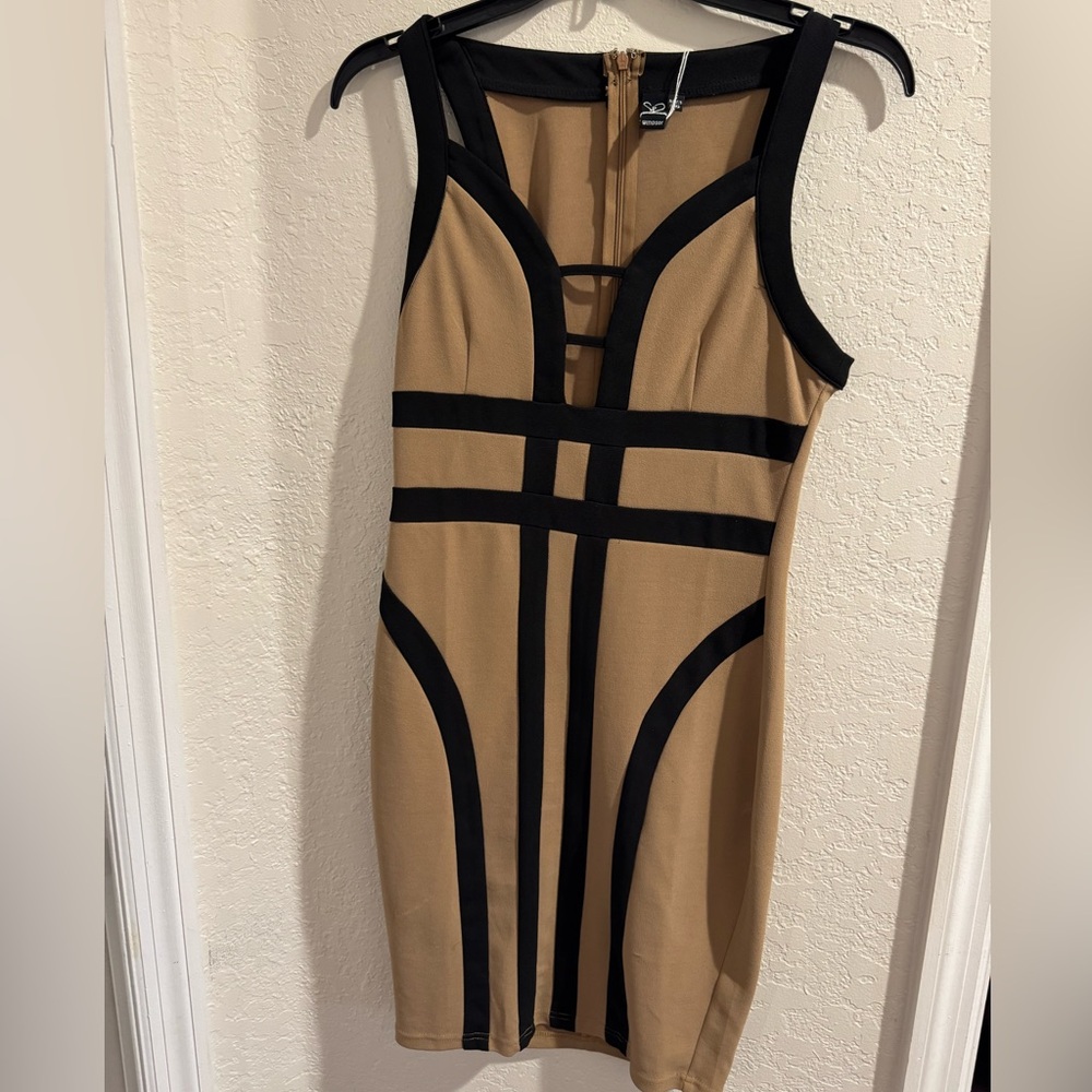 Brown & Black Dress